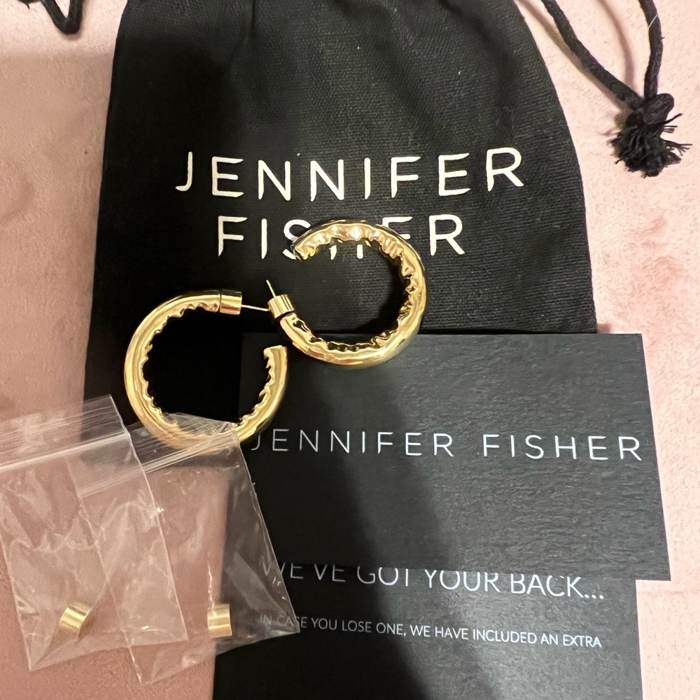 Jennifer Fisher 14KG Baby Jennifer Hoops